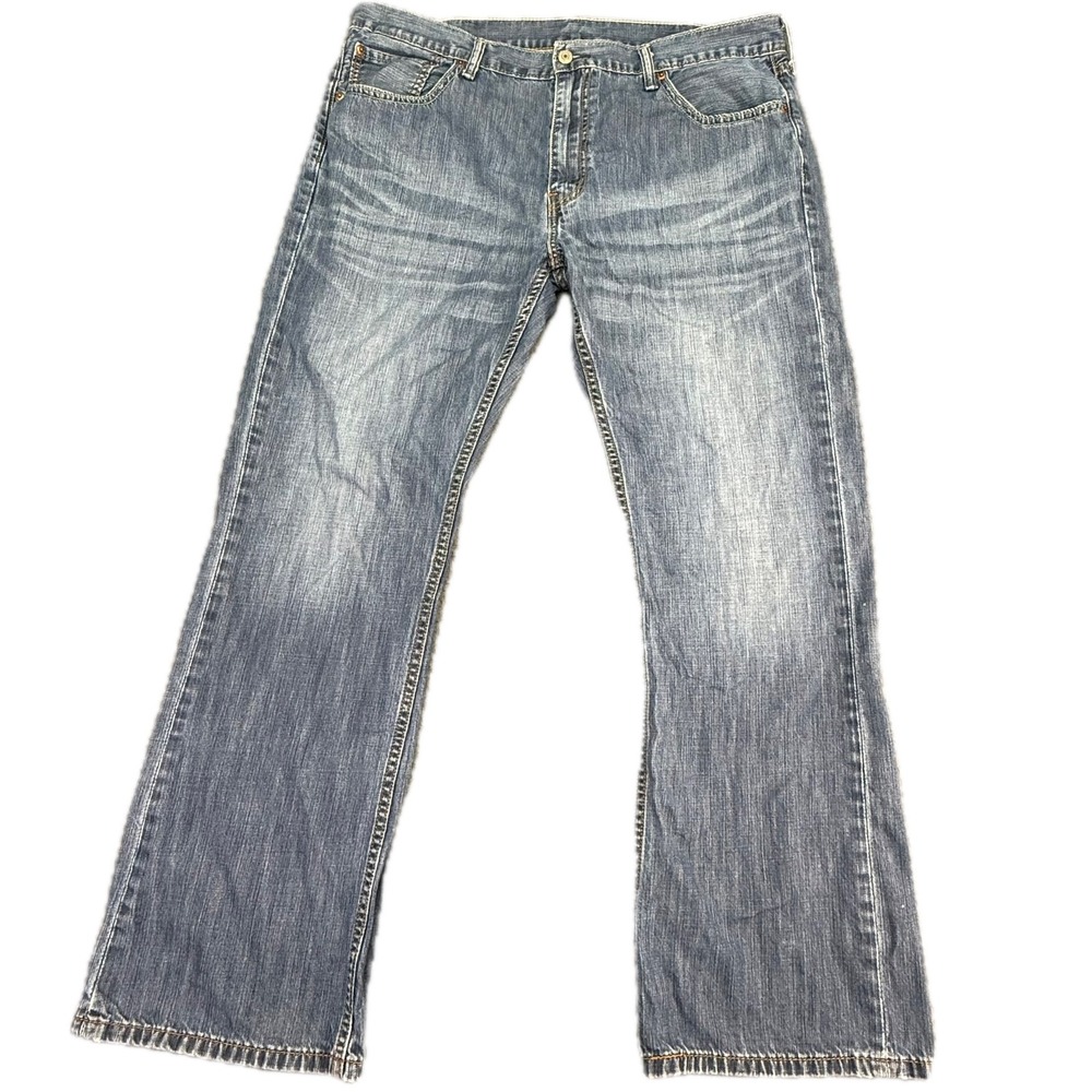 Levi's 527 Jeans Mens 40x32 Blue Slim‎ Bootcut Denim Pants 05527-0239
